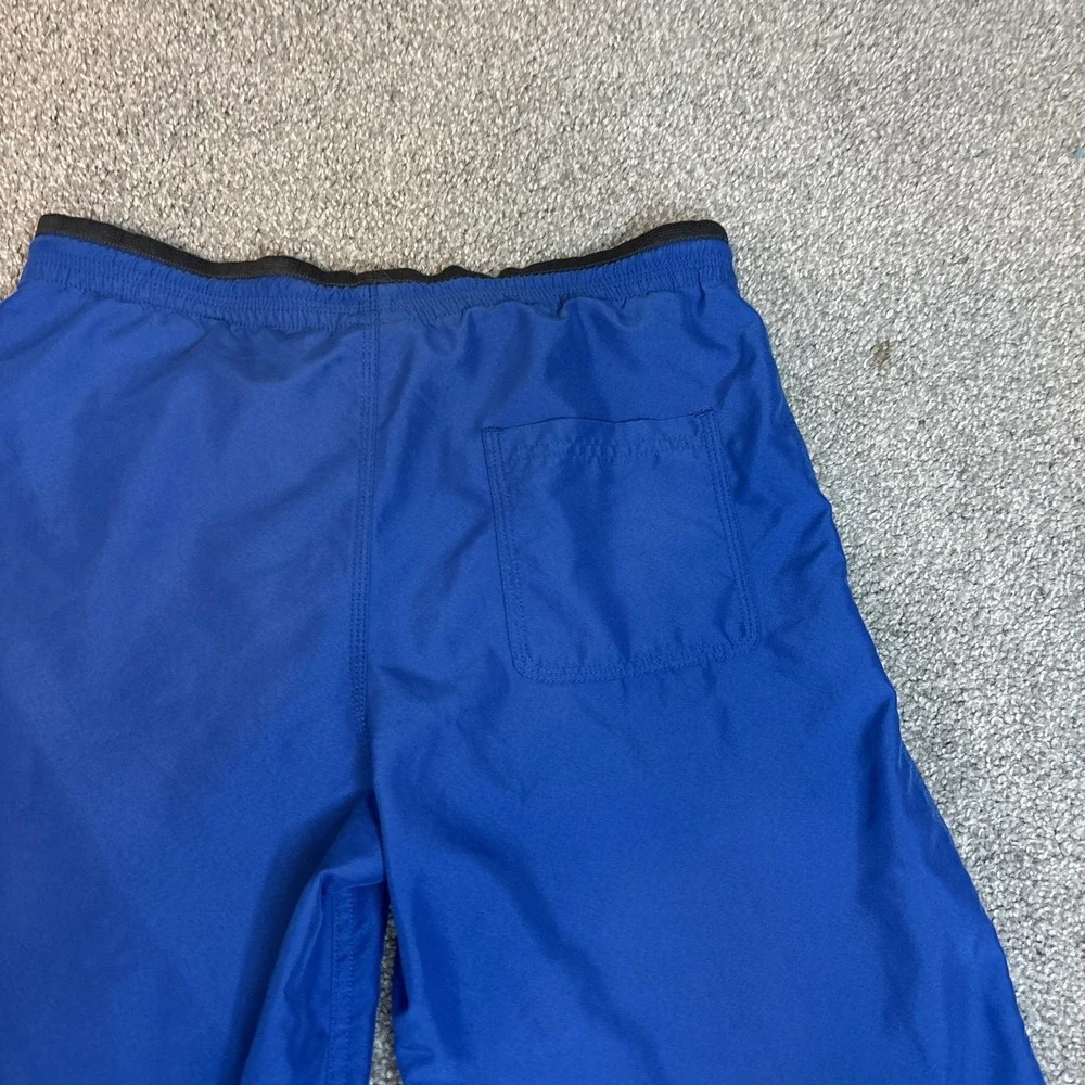 The North Face Shorts Boys Large 14/16 Blue Swim Trunks Mesh Lined Elastic Waist